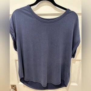 Lucky Brand Slate Blue Short Sleeve Tee